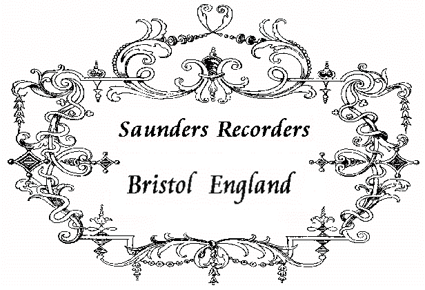 Saunders Recorders baroque design image.