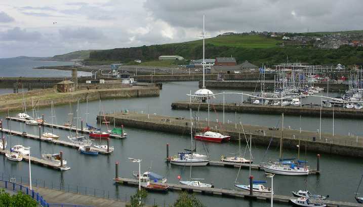 The harbour at Workington.