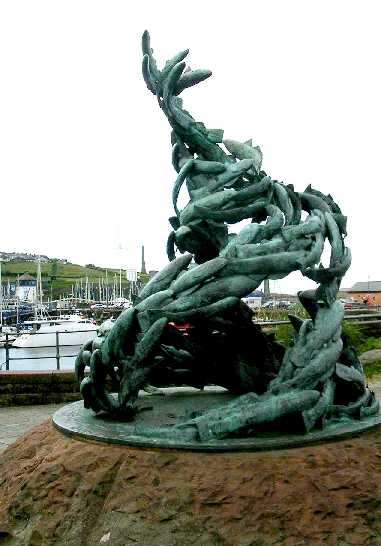 Sculpture of fish.